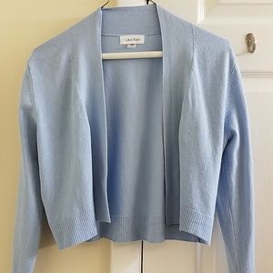 Calvin Klein blue cardigan sweater